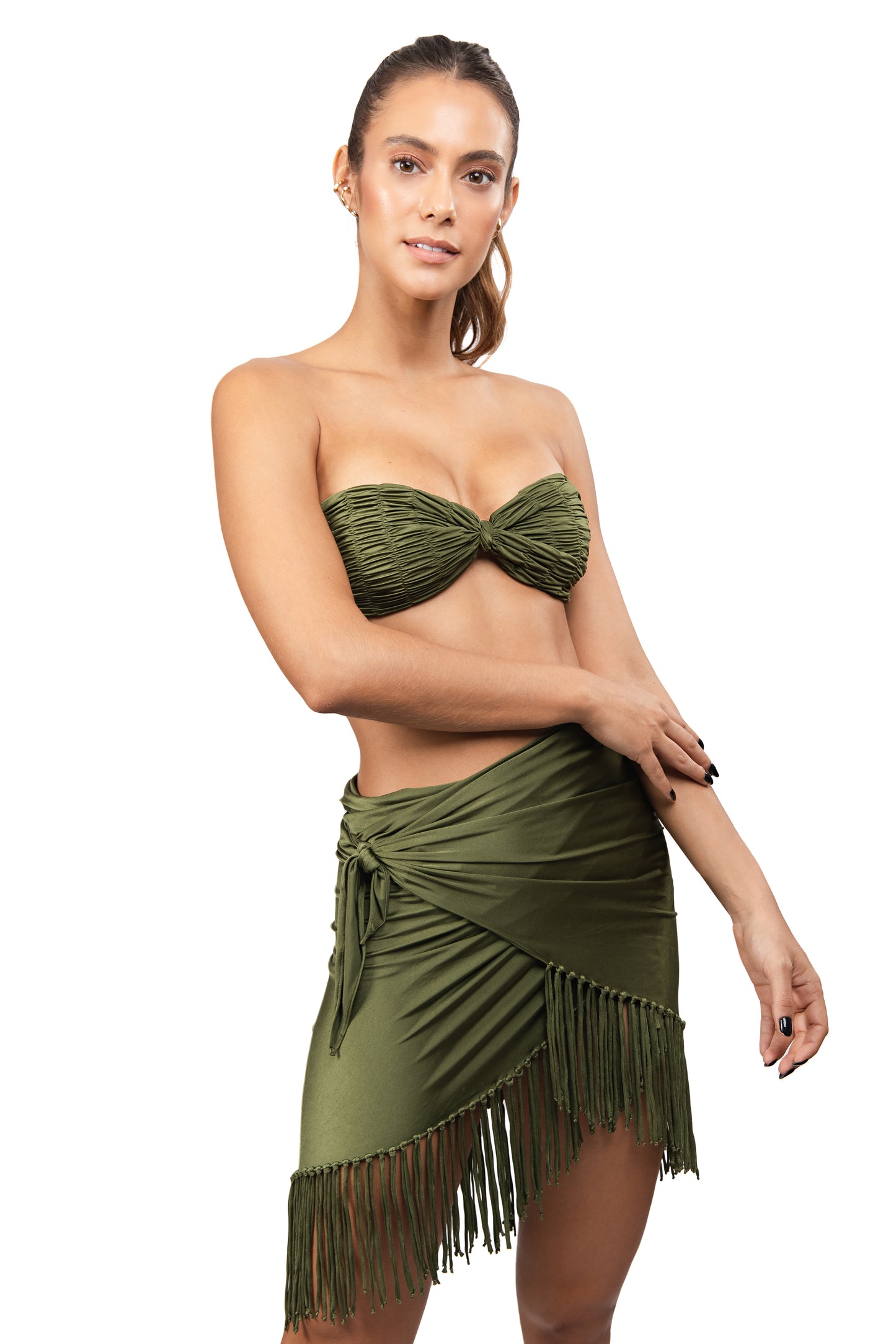 CANNES Swimsuit Top - TAHITI knotted bandeau