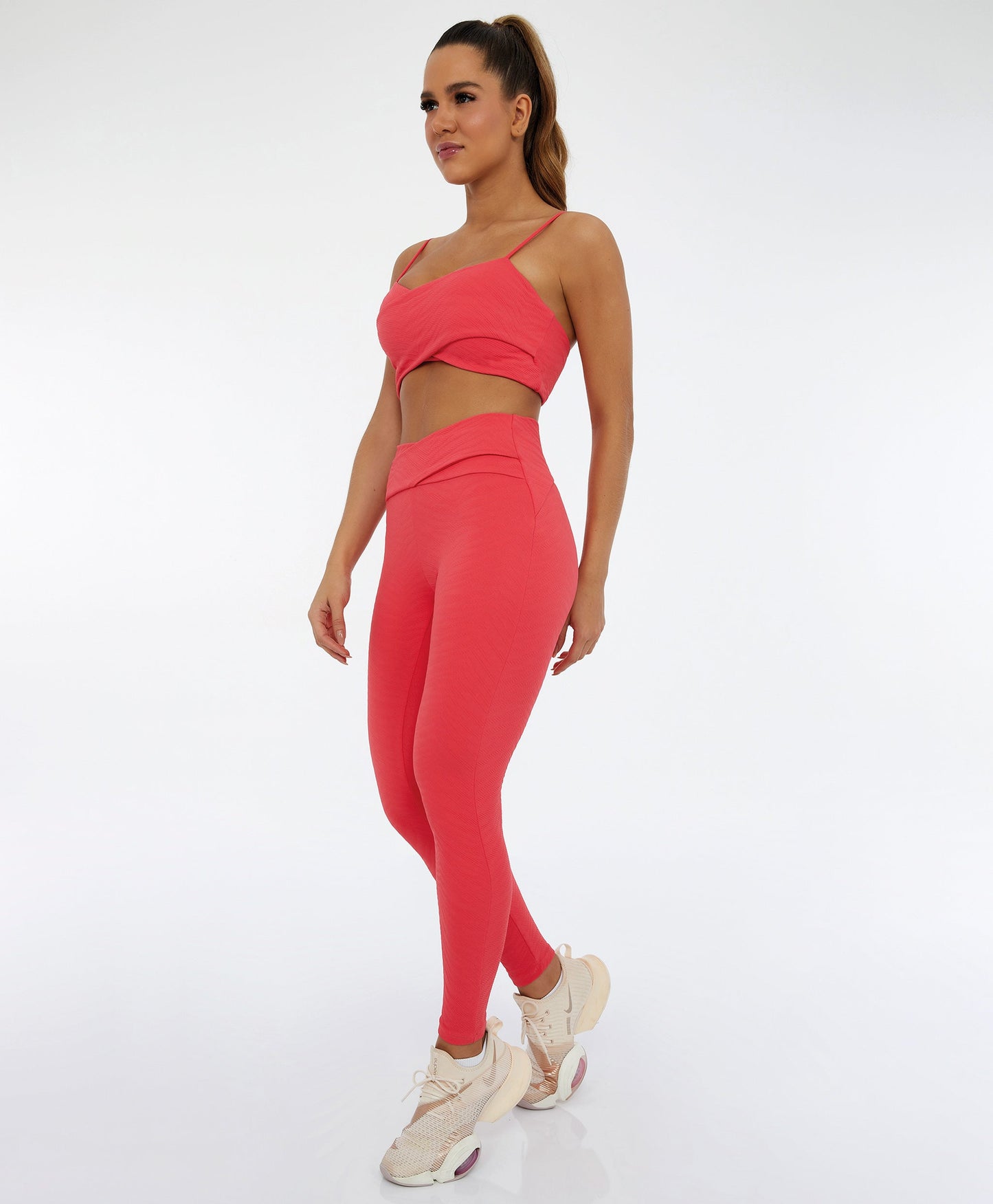 Legging de sport SAINT-TROPEZ - MONACO Pantalon de fitness en jacquard bio | Yoga, pilâtes, course à pied