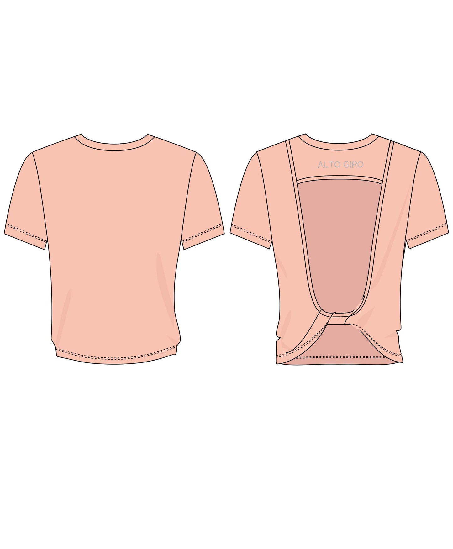 T-shirt de sport MONACO - MONTE CARLO avec dos ouvert